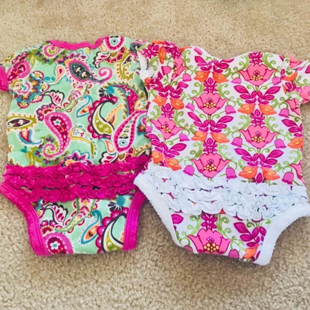 3 onesies 3-6 months Vera Bradley